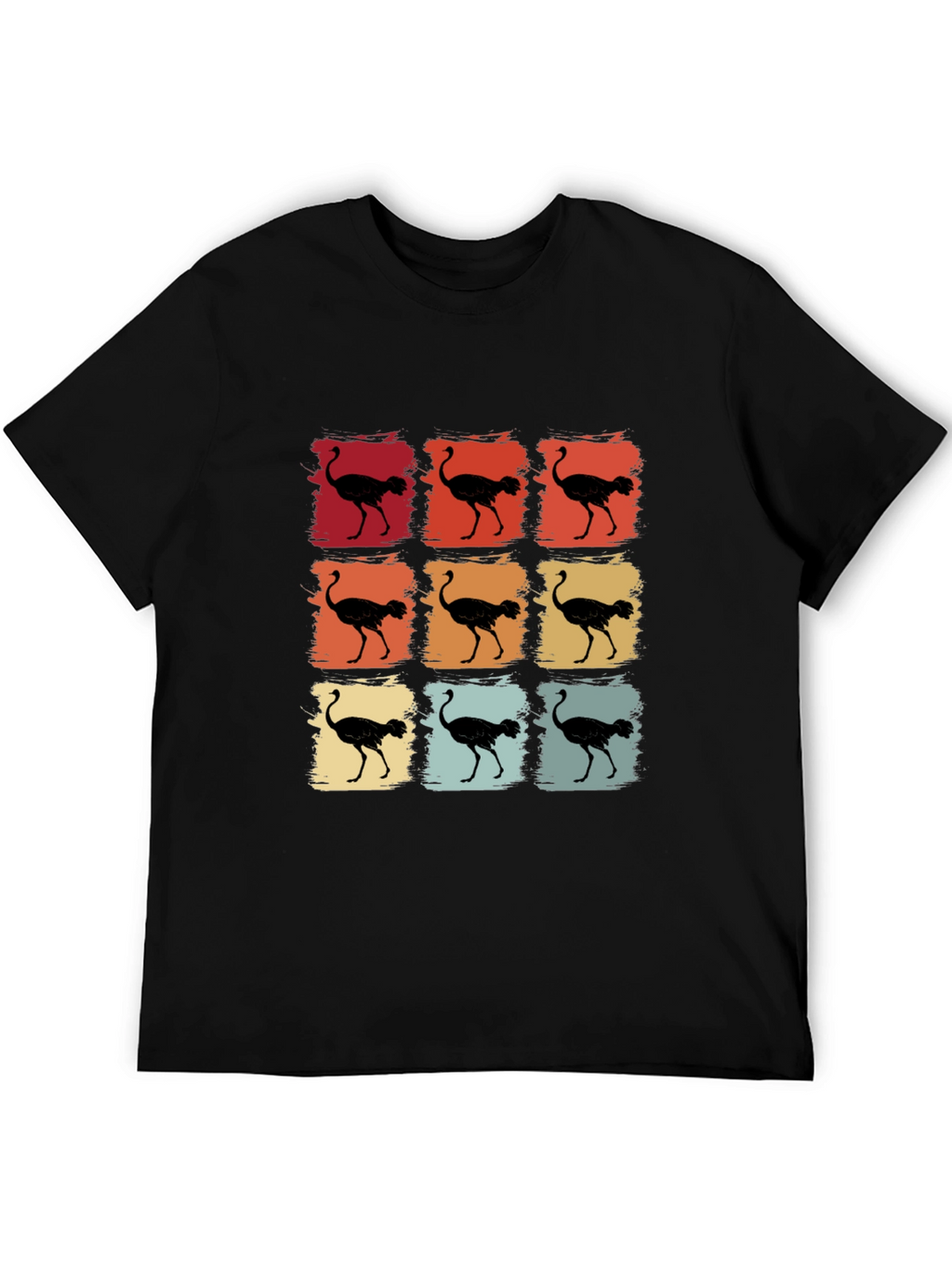 Retro Ostrich T-Shirt - Unique Graphic Tee