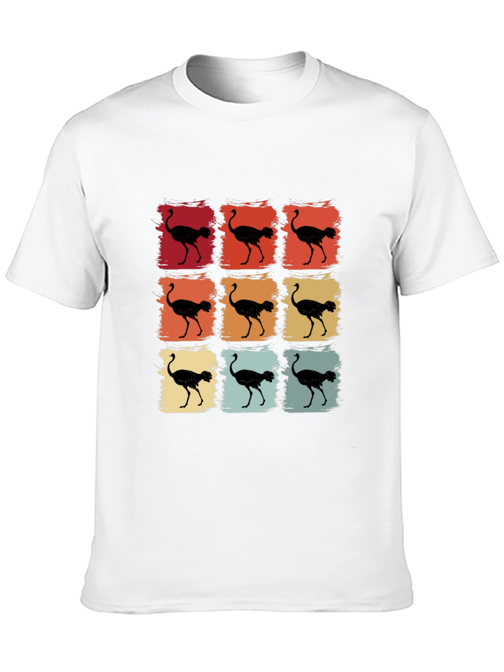 Retro Ostrich T-Shirt - Unique Graphic Tee