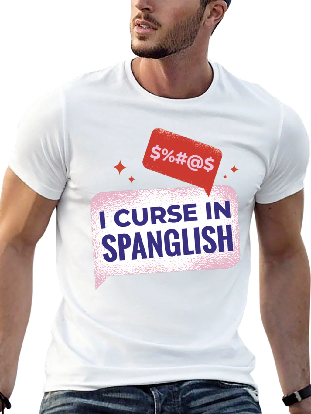 Spanglish Curse T-Shirt - Black Cotton Tee