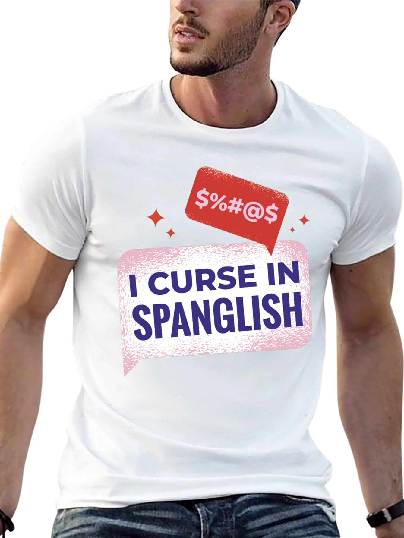Spanglish Curse T-Shirt - Black Cotton Tee