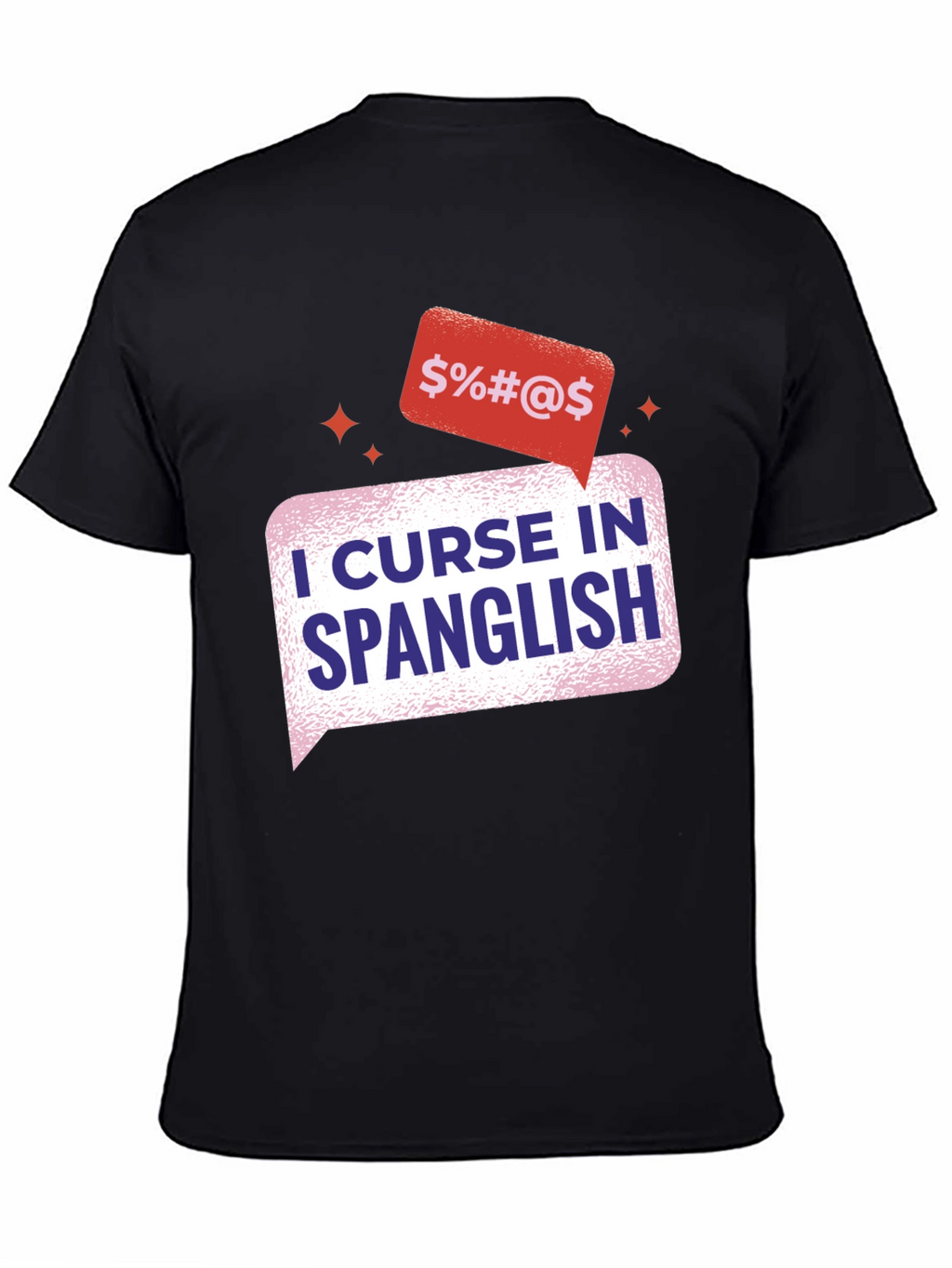 Spanglish Curse T-Shirt - Black Cotton Tee