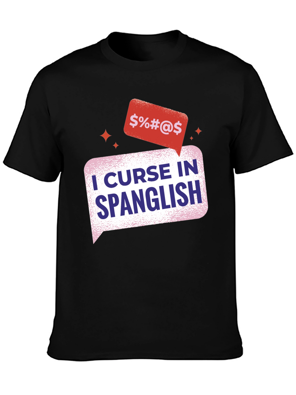 Spanglish Curse T-Shirt - Black Cotton Tee