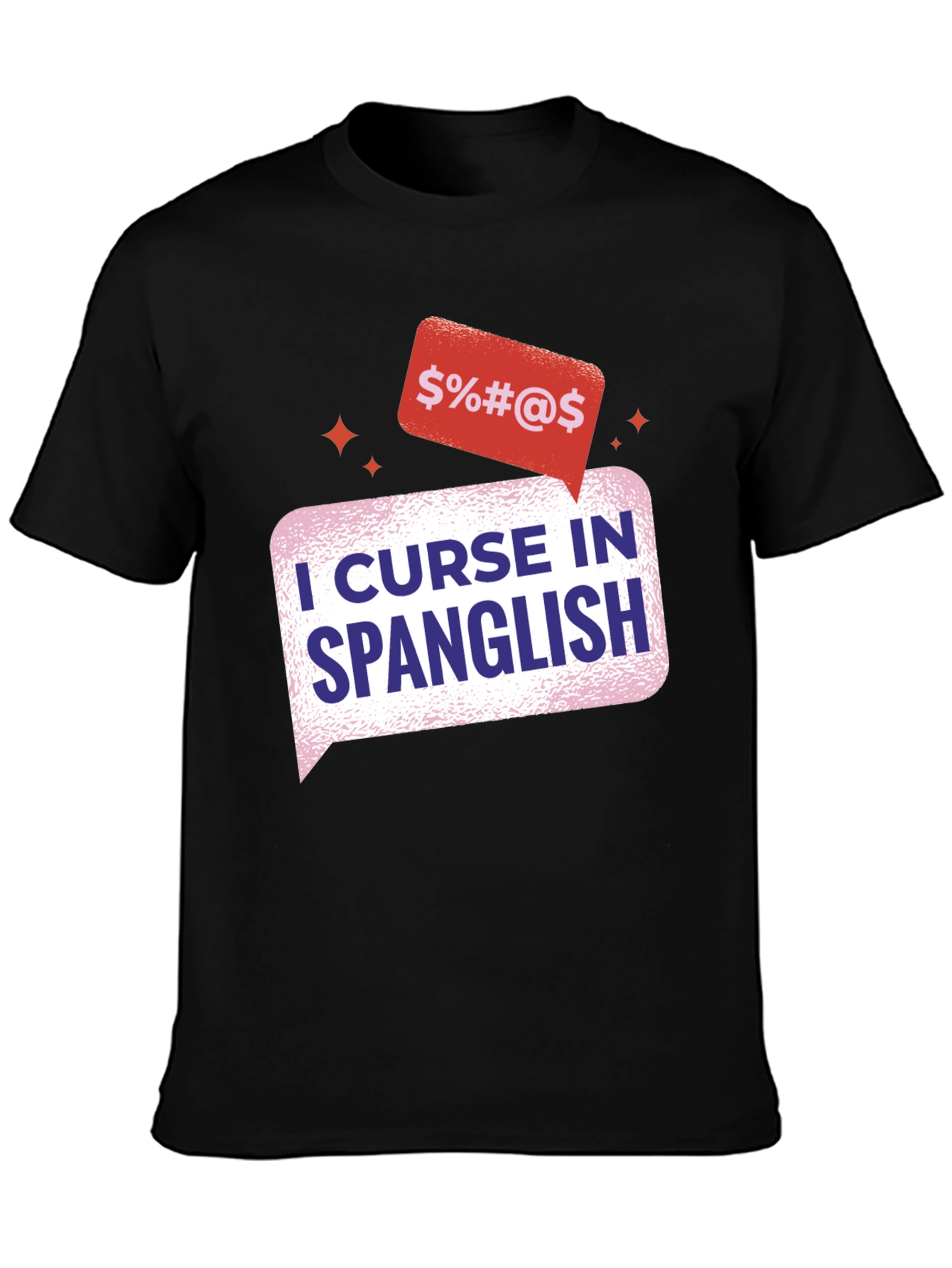 Spanglish Curse T-Shirt - Black Cotton Tee