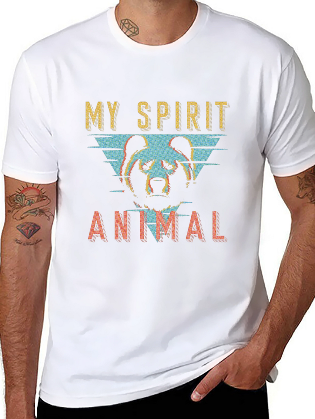 My Spirit Animal Bear Graphic Tee
