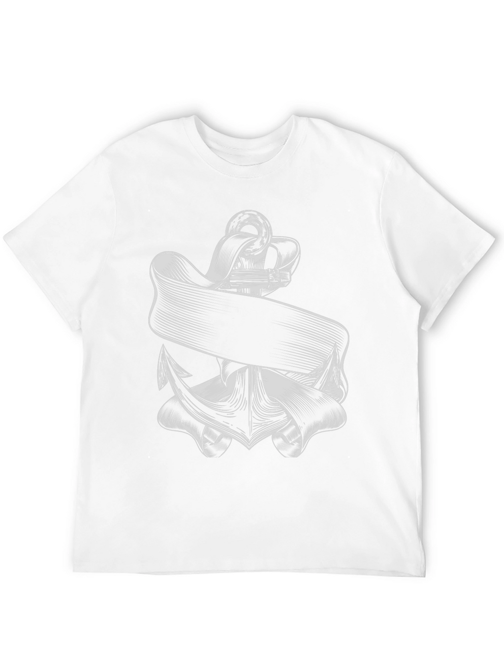 Nautical Anchor Graphic Tee - Classic Black T-Shirt