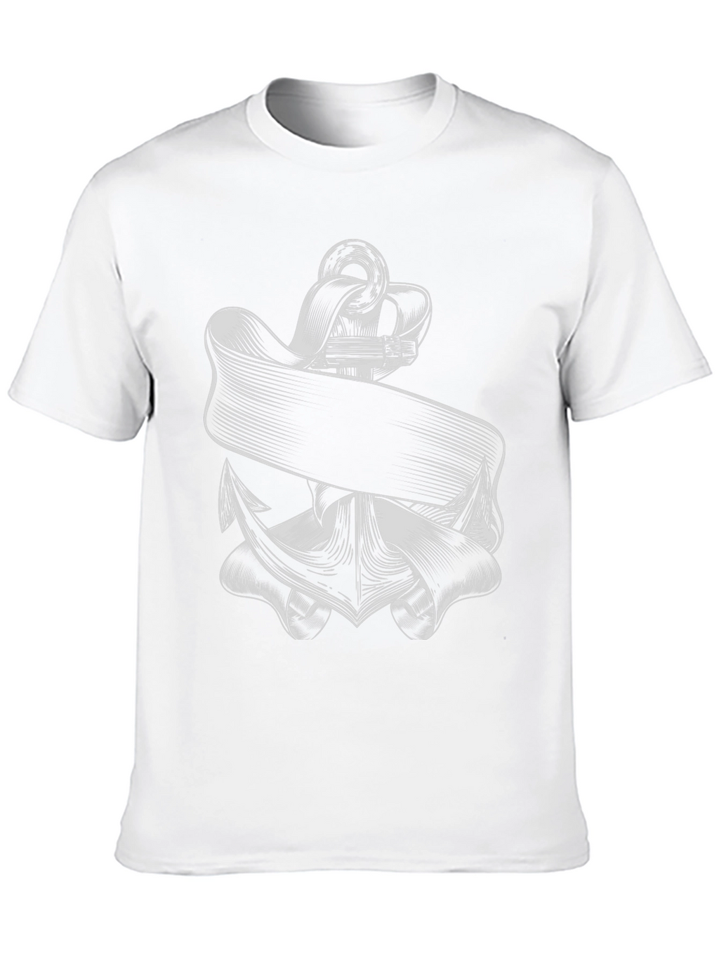 Nautical Anchor Graphic Tee - Classic Black T-Shirt