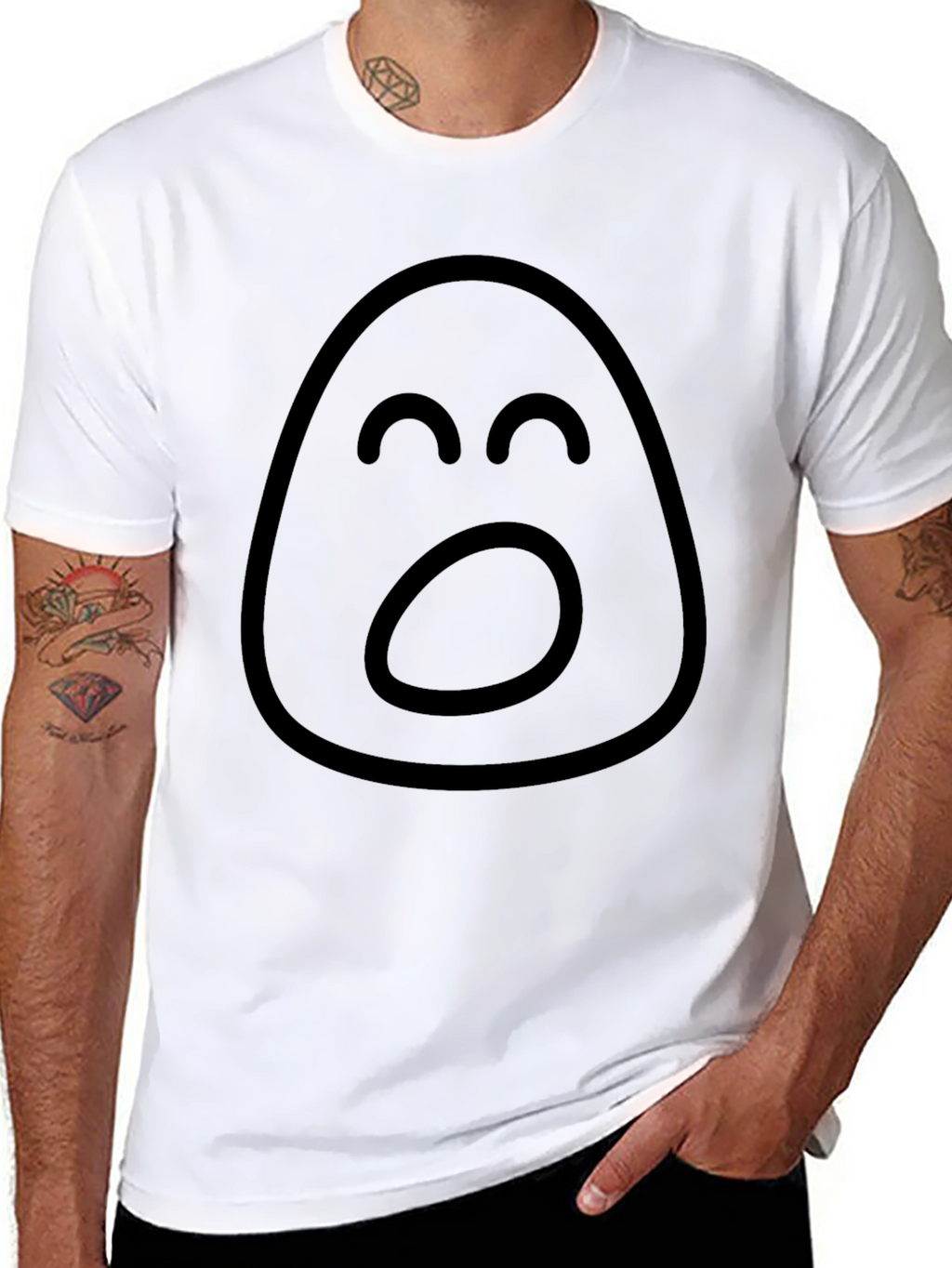 Expressive Emoji Black T-Shirt