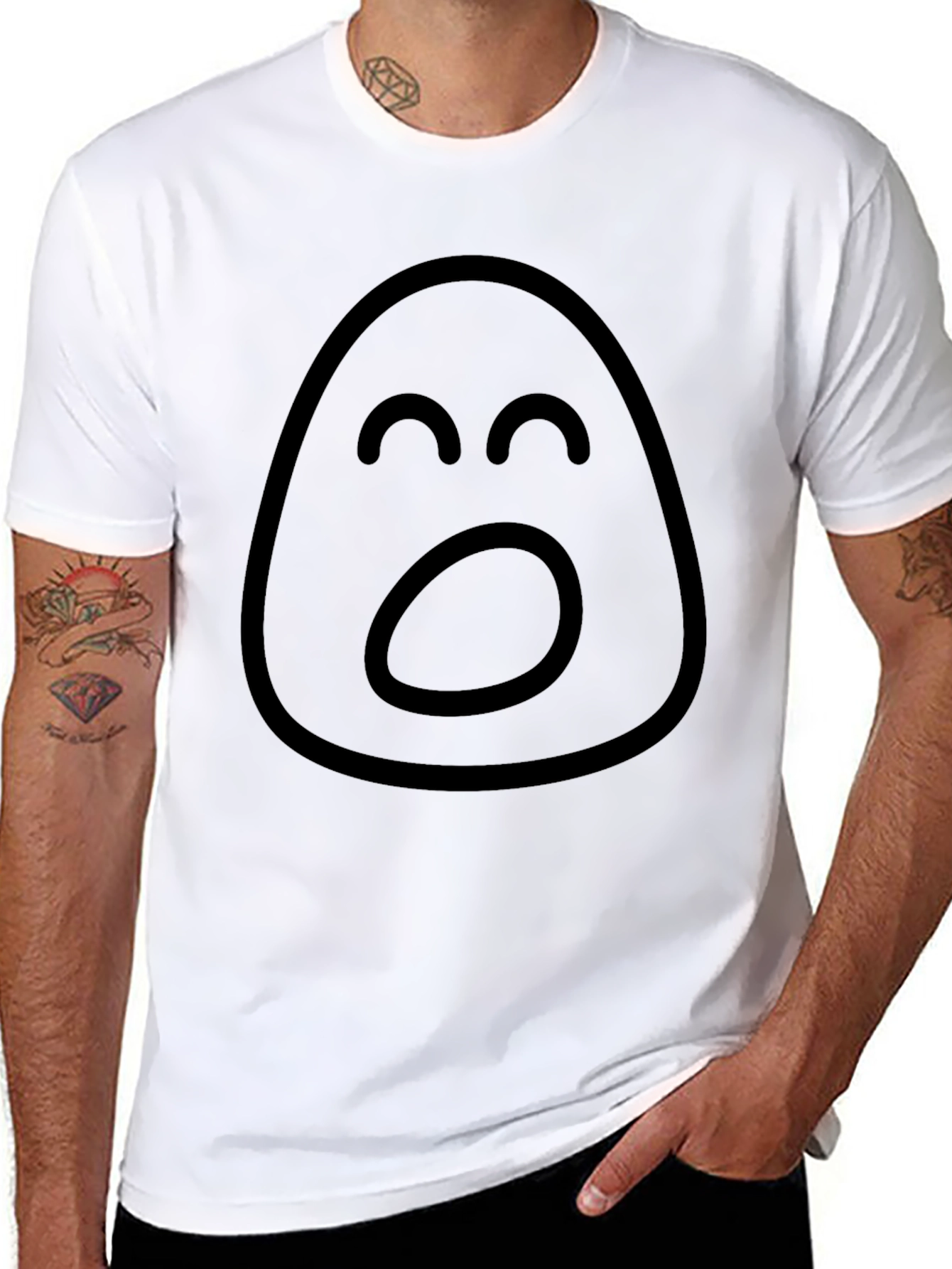 Expressive Emoji Black T-Shirt