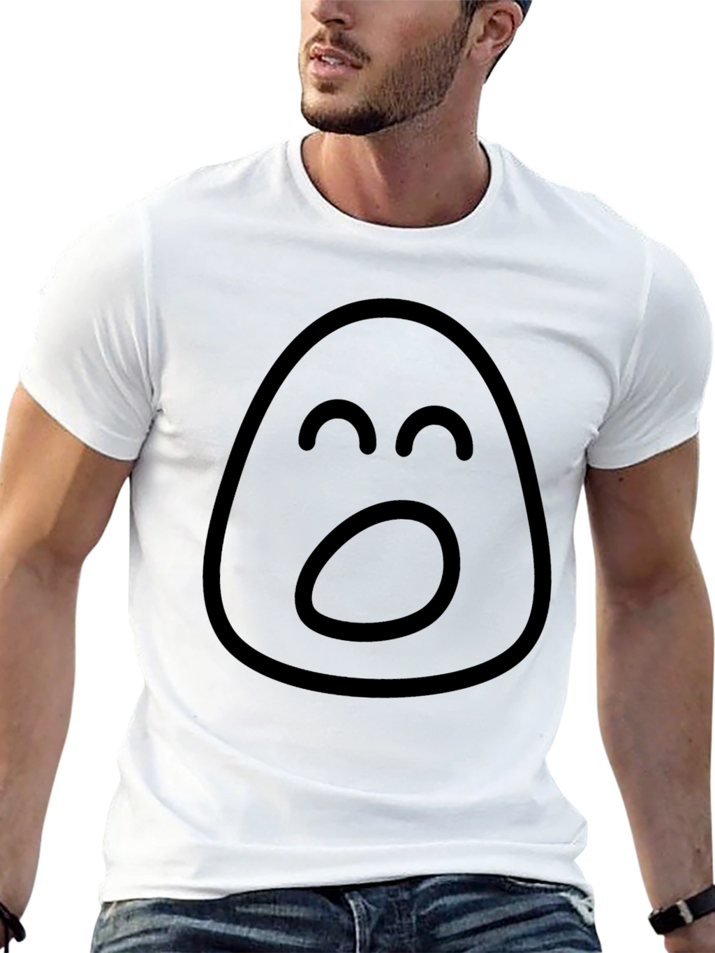 Expressive Emoji Black T-Shirt