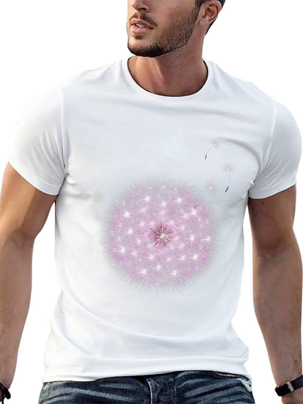 Dandelion Graphic Black T-Shirt