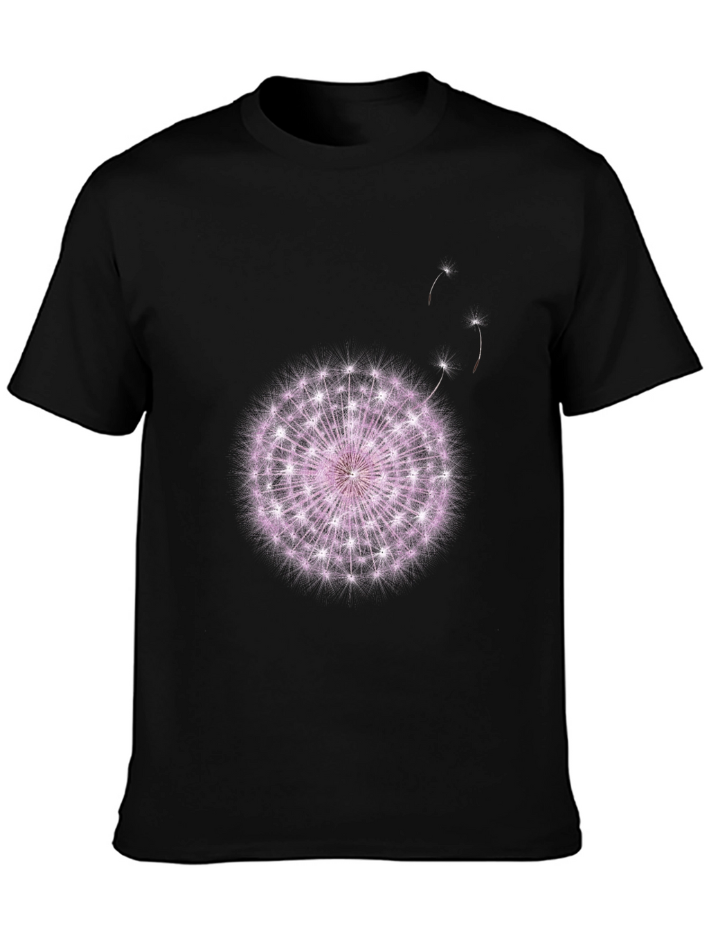 Dandelion Graphic Black T-Shirt