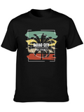 Davao City Philippines Retro Palm Tree T-Shirt