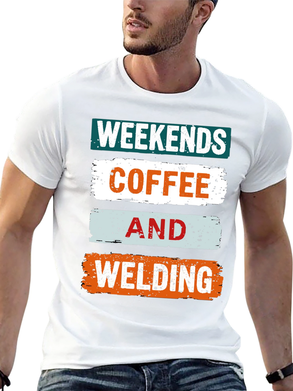 Weekends Coffee and Welding Graphic Tee