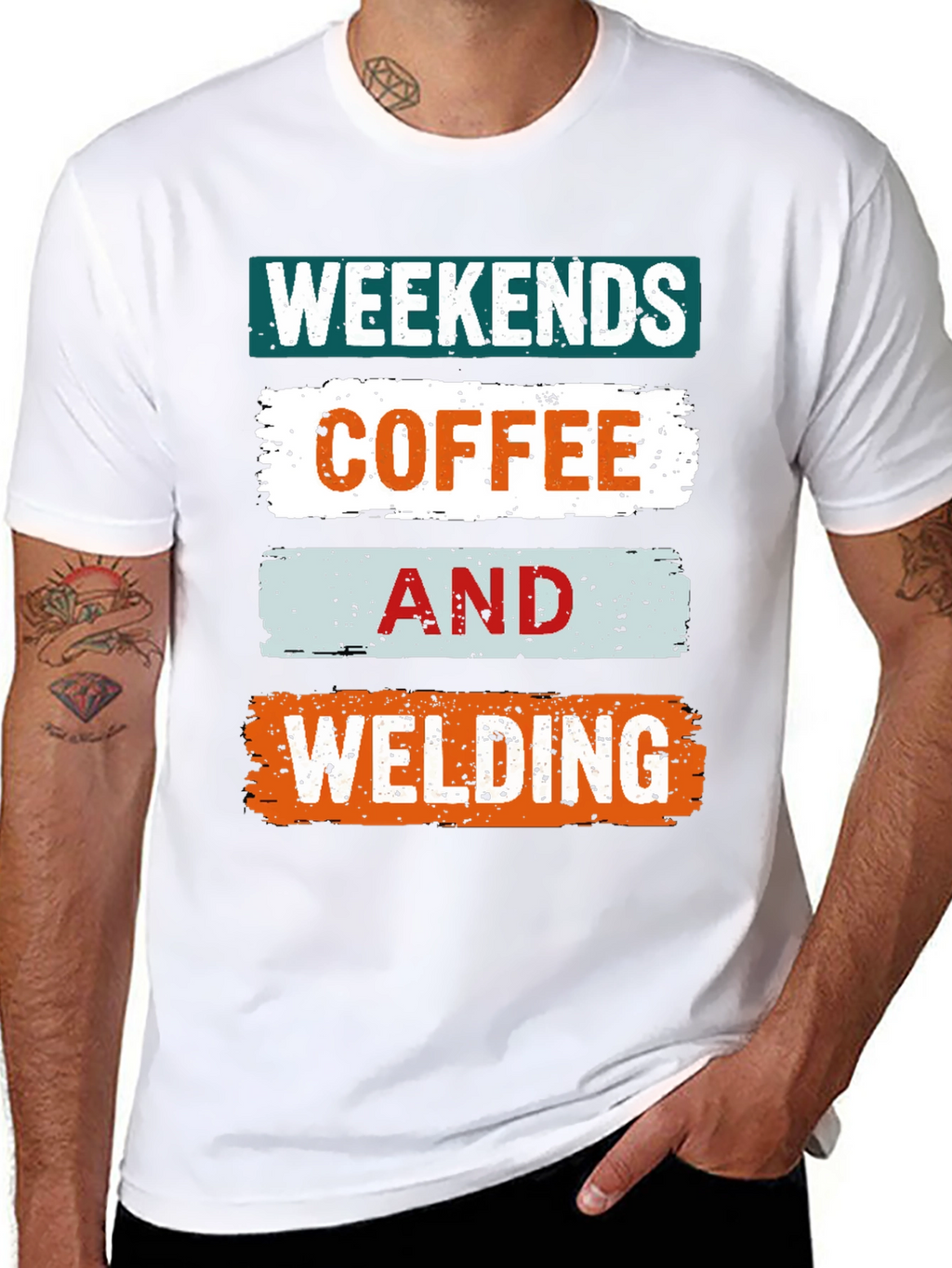 Weekends Coffee and Welding Graphic Tee