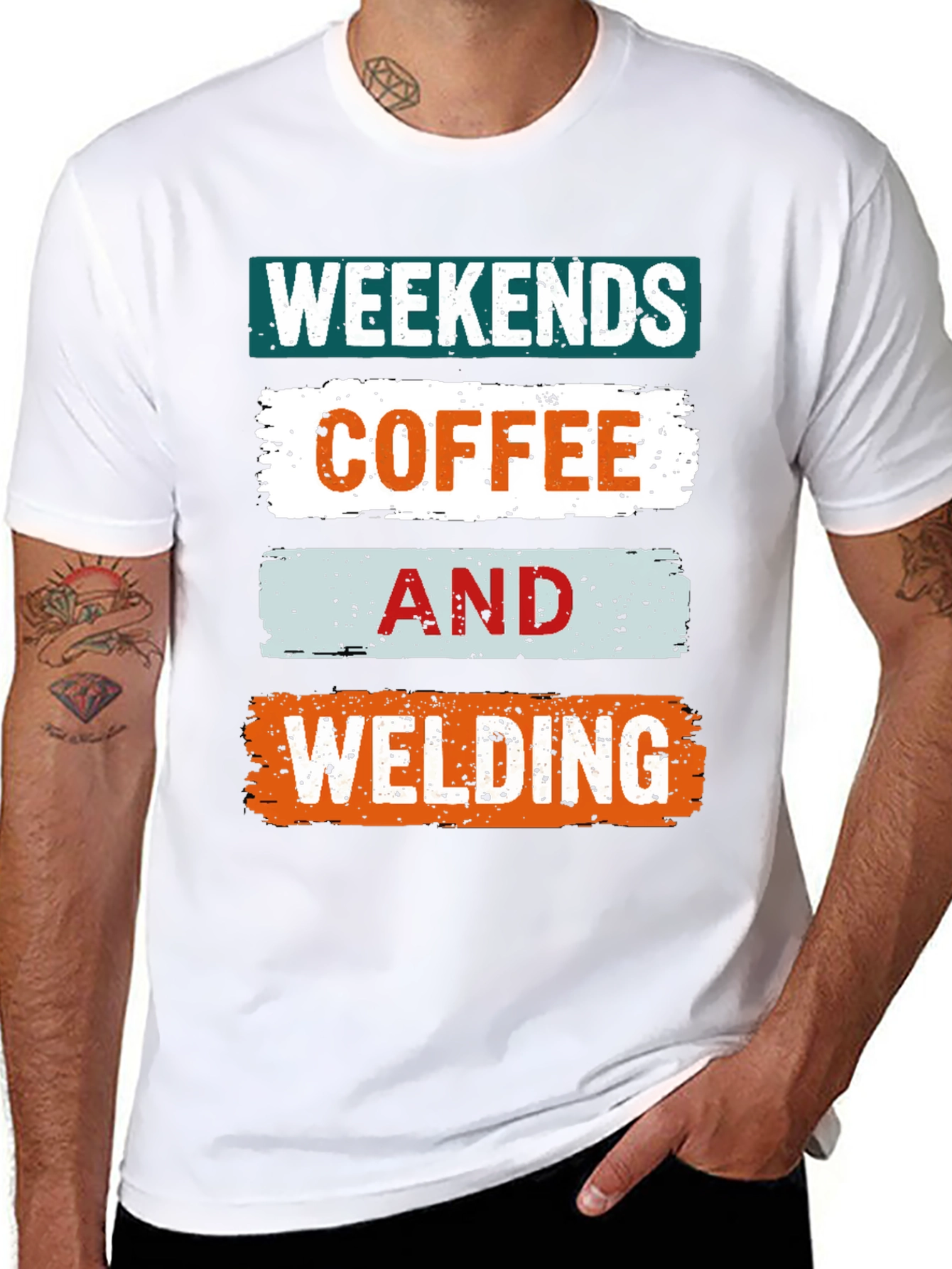 Weekends Coffee and Welding Graphic Tee