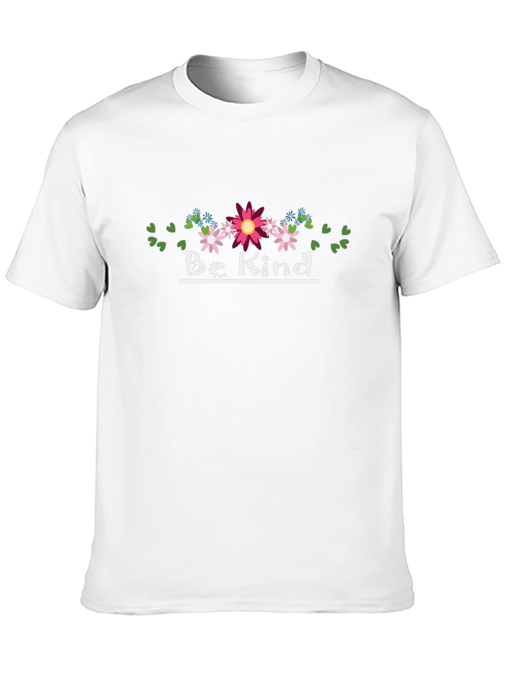 Be Kind Floral T-Shirt - Black Casual Tee