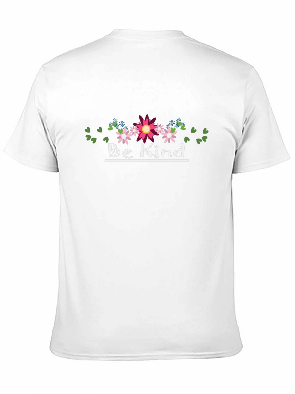 Be Kind Floral T-Shirt - Black Casual Tee