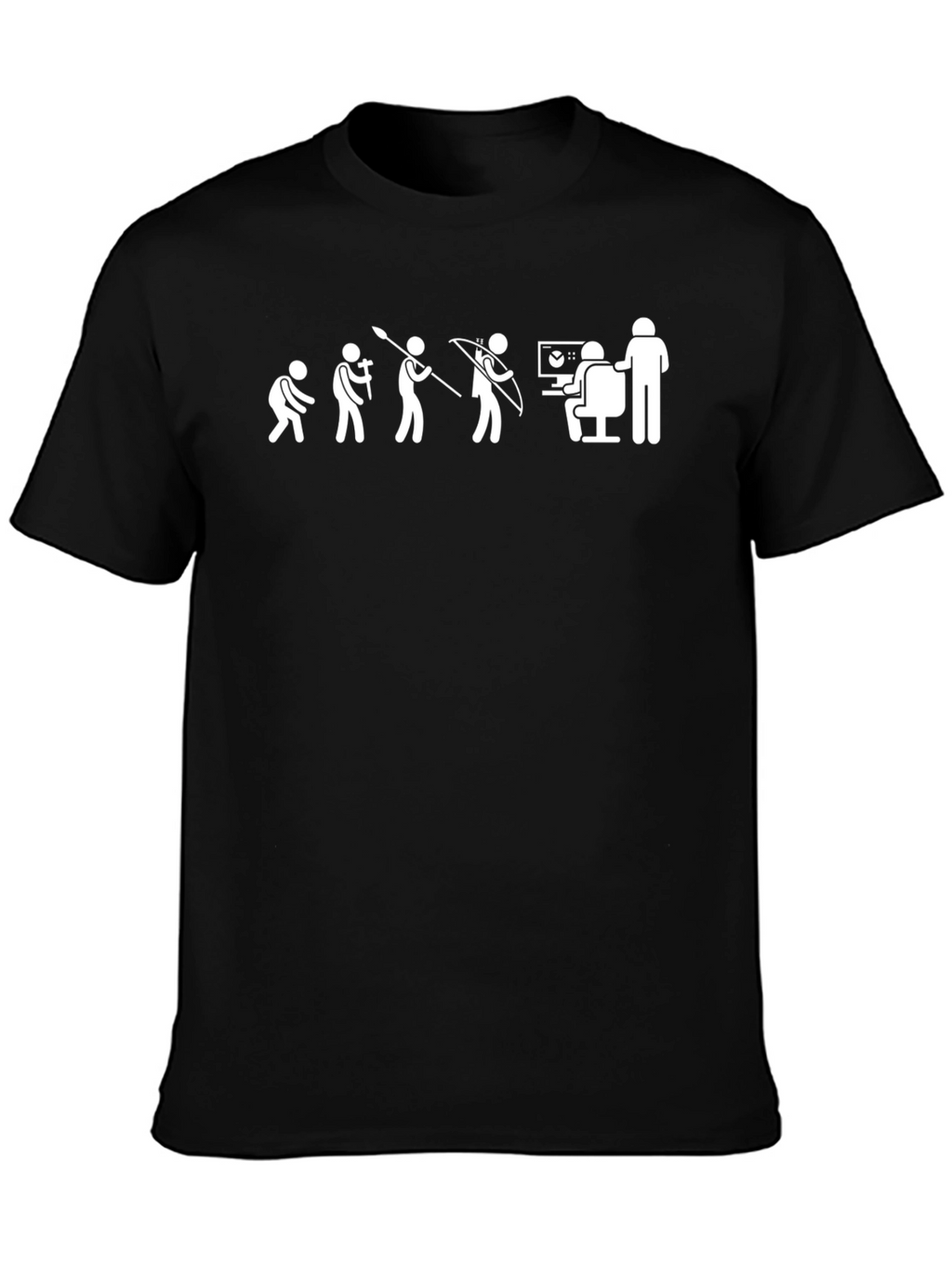 Evolution of Man Programmer Black T-Shirt