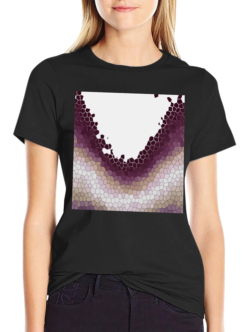 Abstract Mosaic Graphic Tee - Modern Casual Wear
