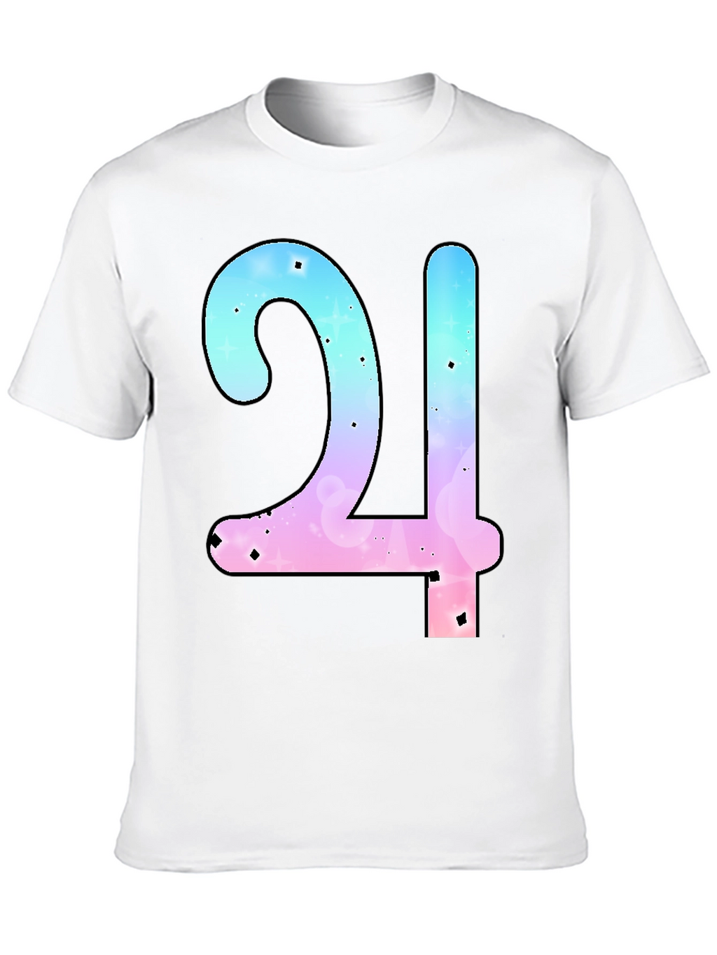 Galaxy Number 24 Black T-Shirt