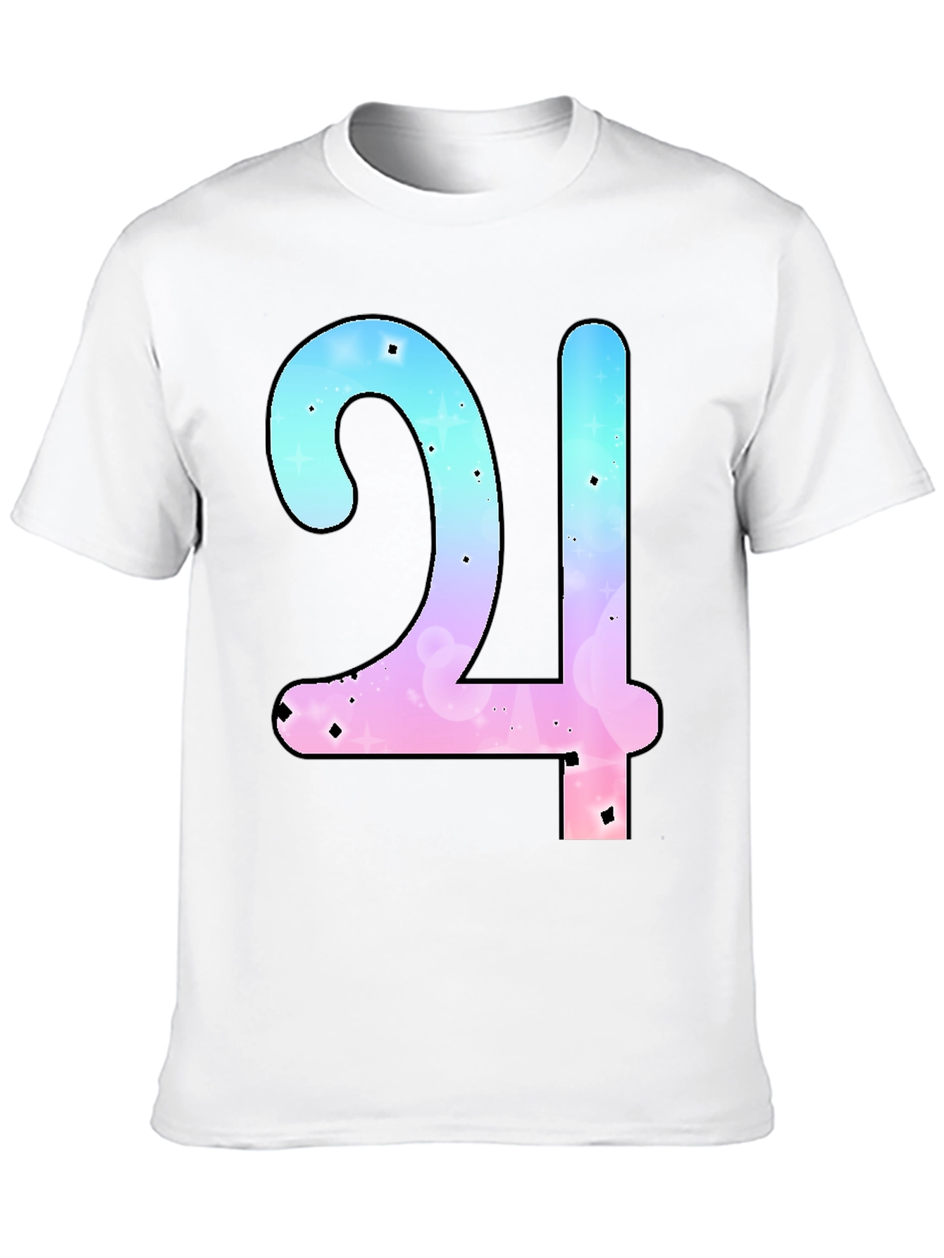 Galaxy Number 24 Black T-Shirt