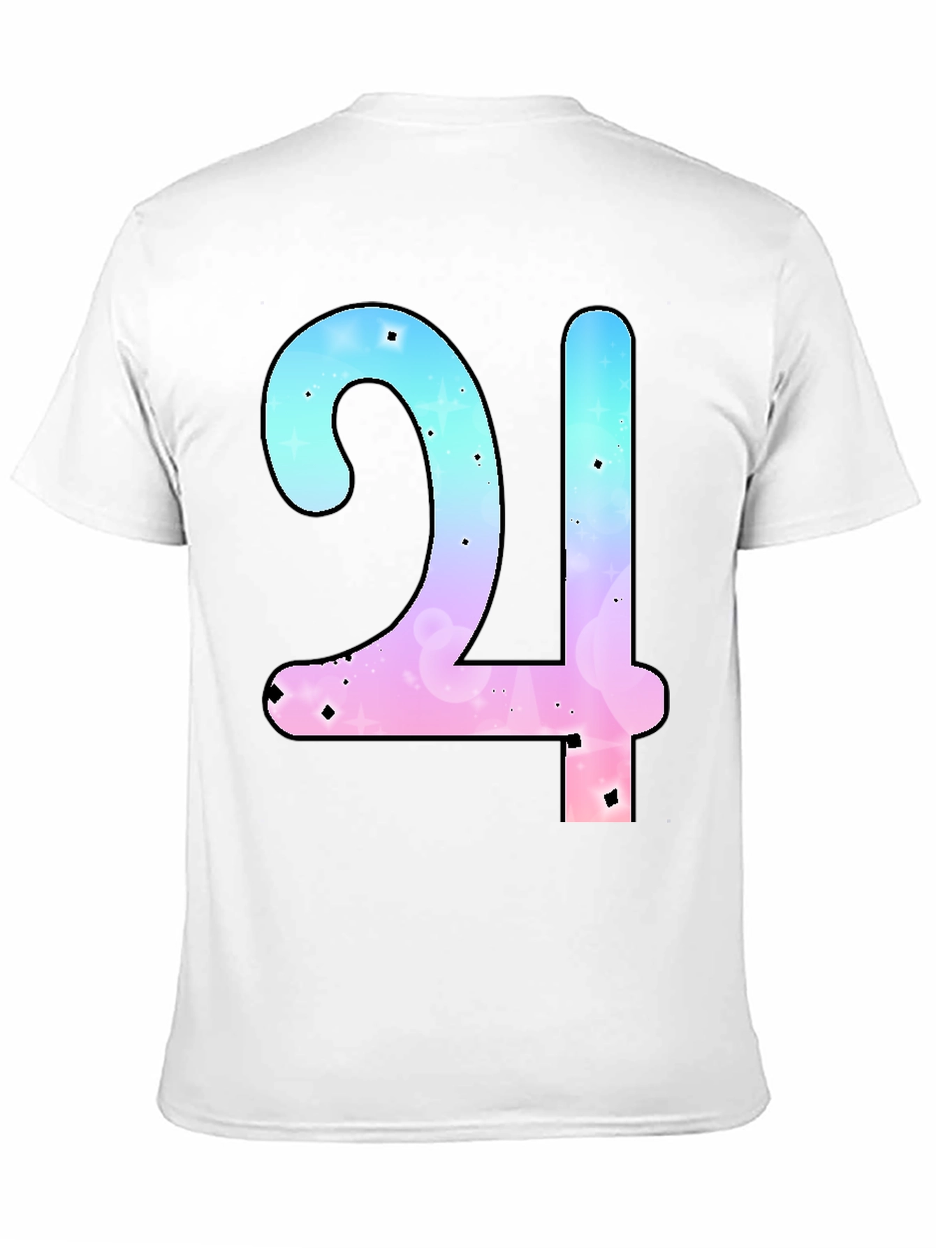 Galaxy Number 24 Black T-Shirt