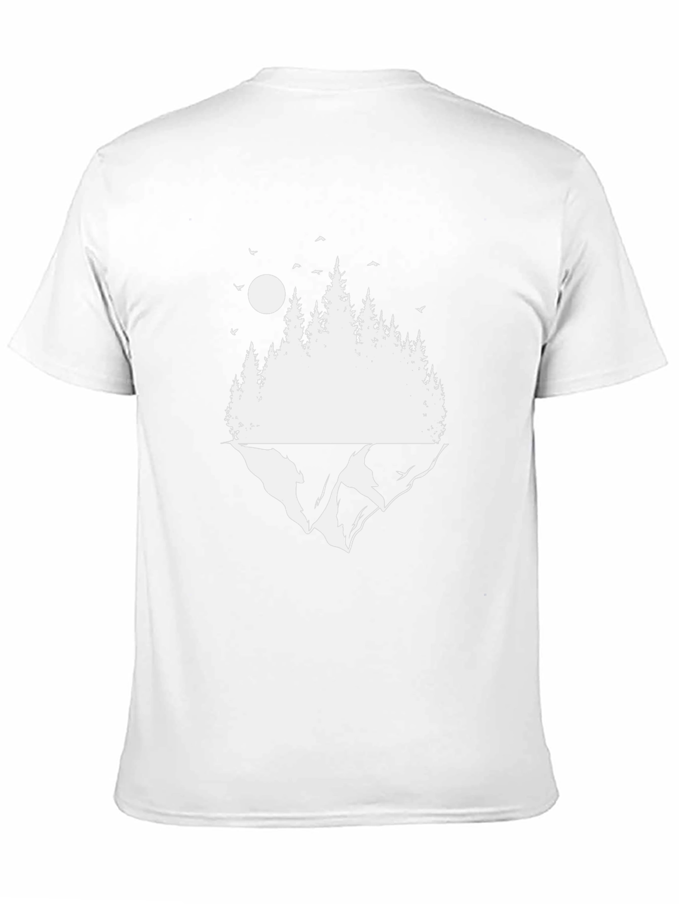 Nature Scene Graphic Black T-Shirt