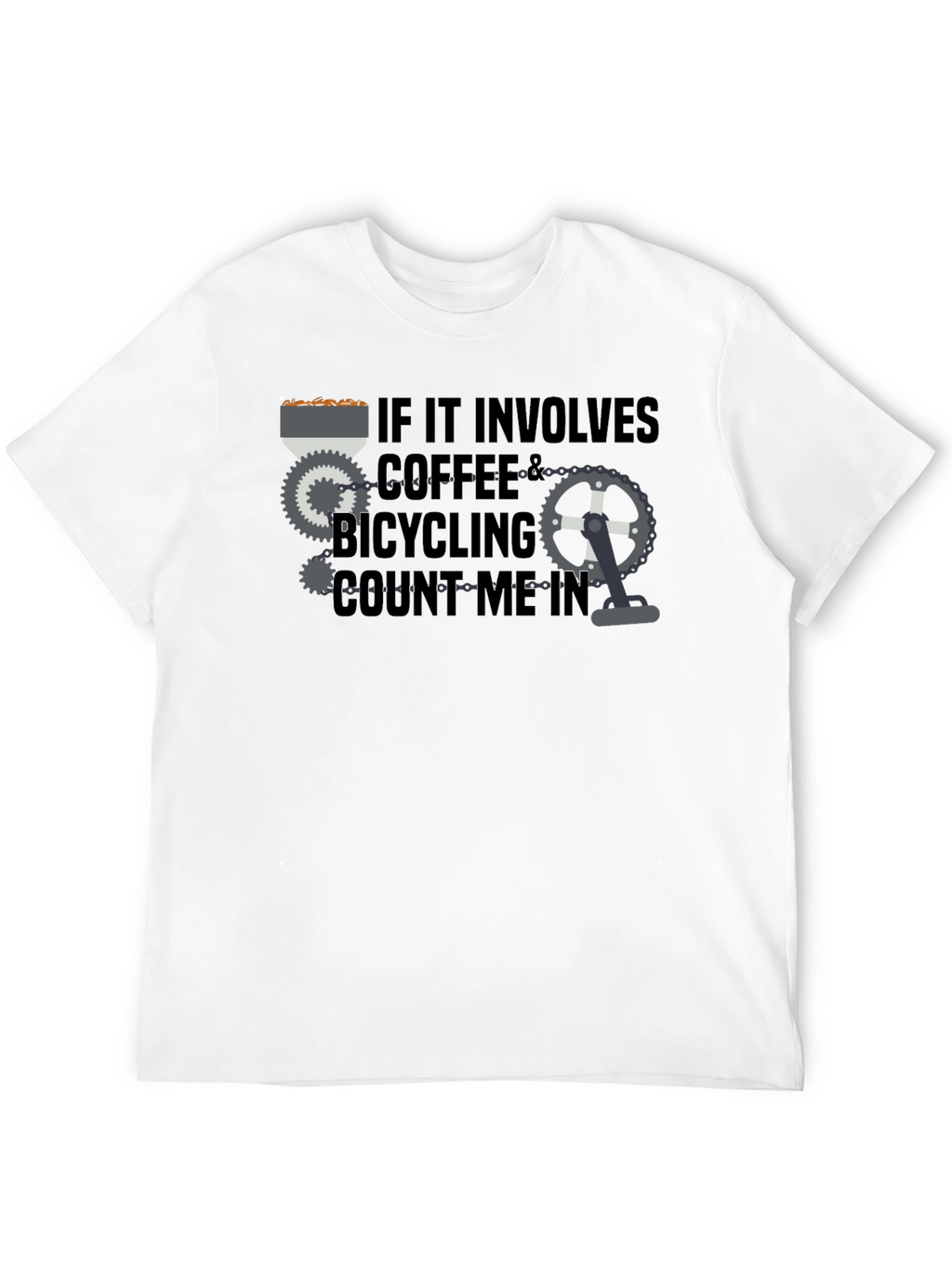 Coffee & Bicycling T-Shirt - Count Me In!