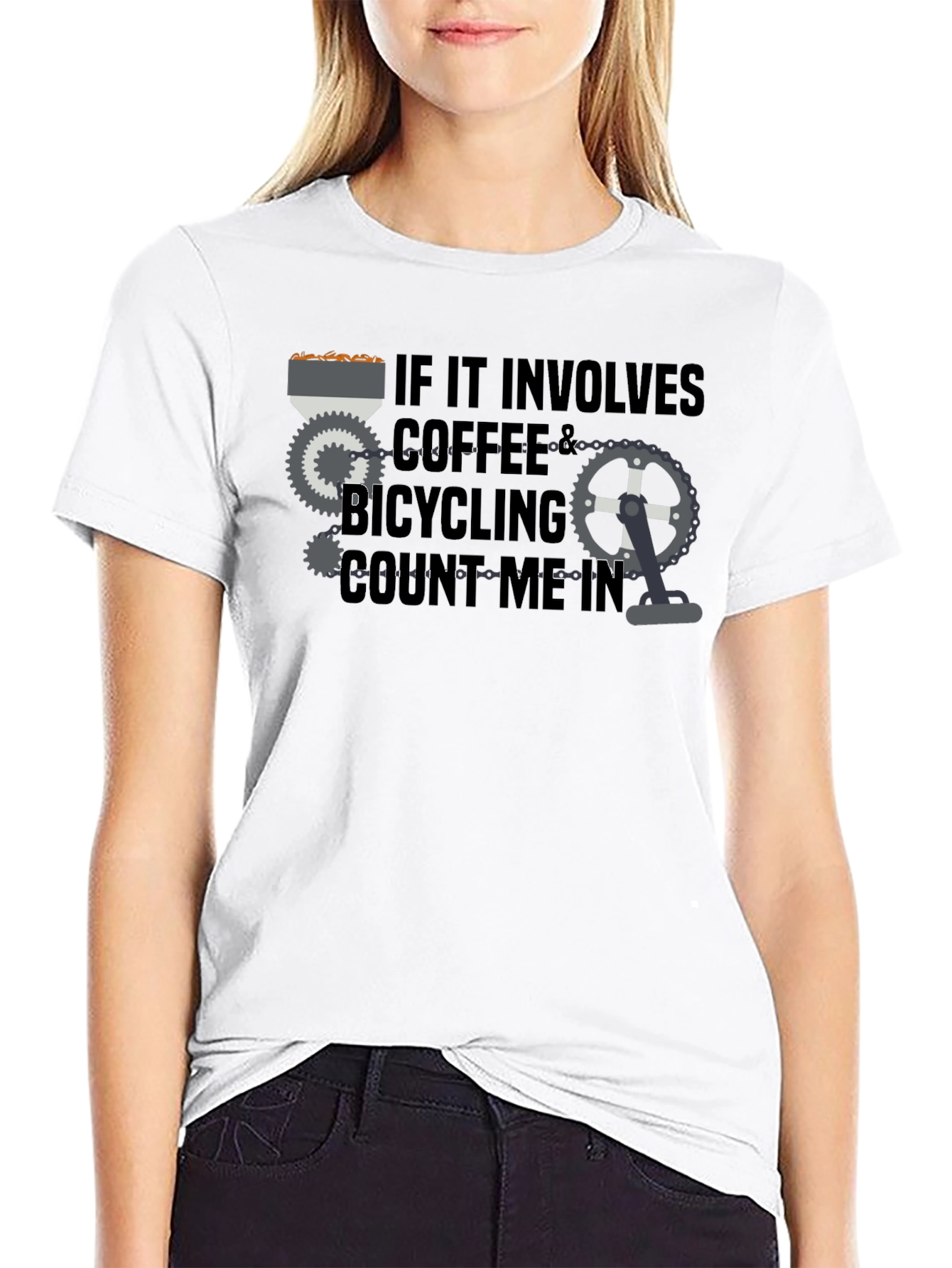 Coffee & Bicycling T-Shirt - Count Me In!