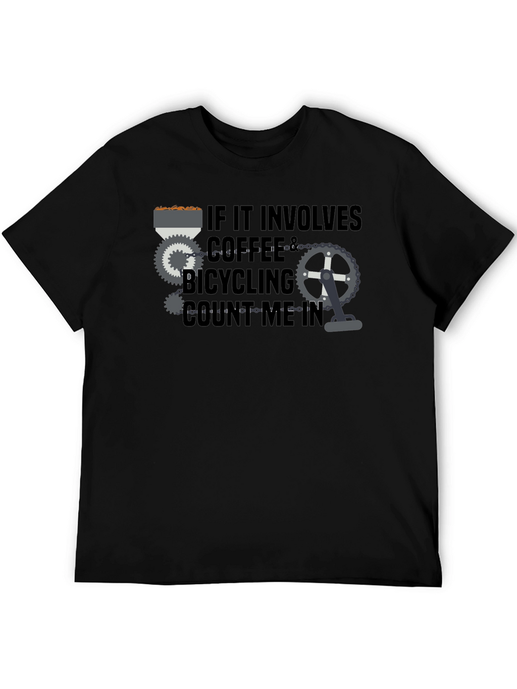 Coffee & Bicycling T-Shirt - Count Me In!
