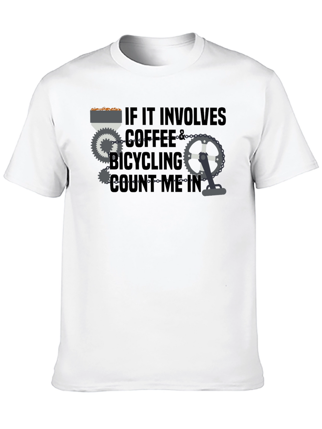 Coffee & Bicycling T-Shirt - Count Me In!