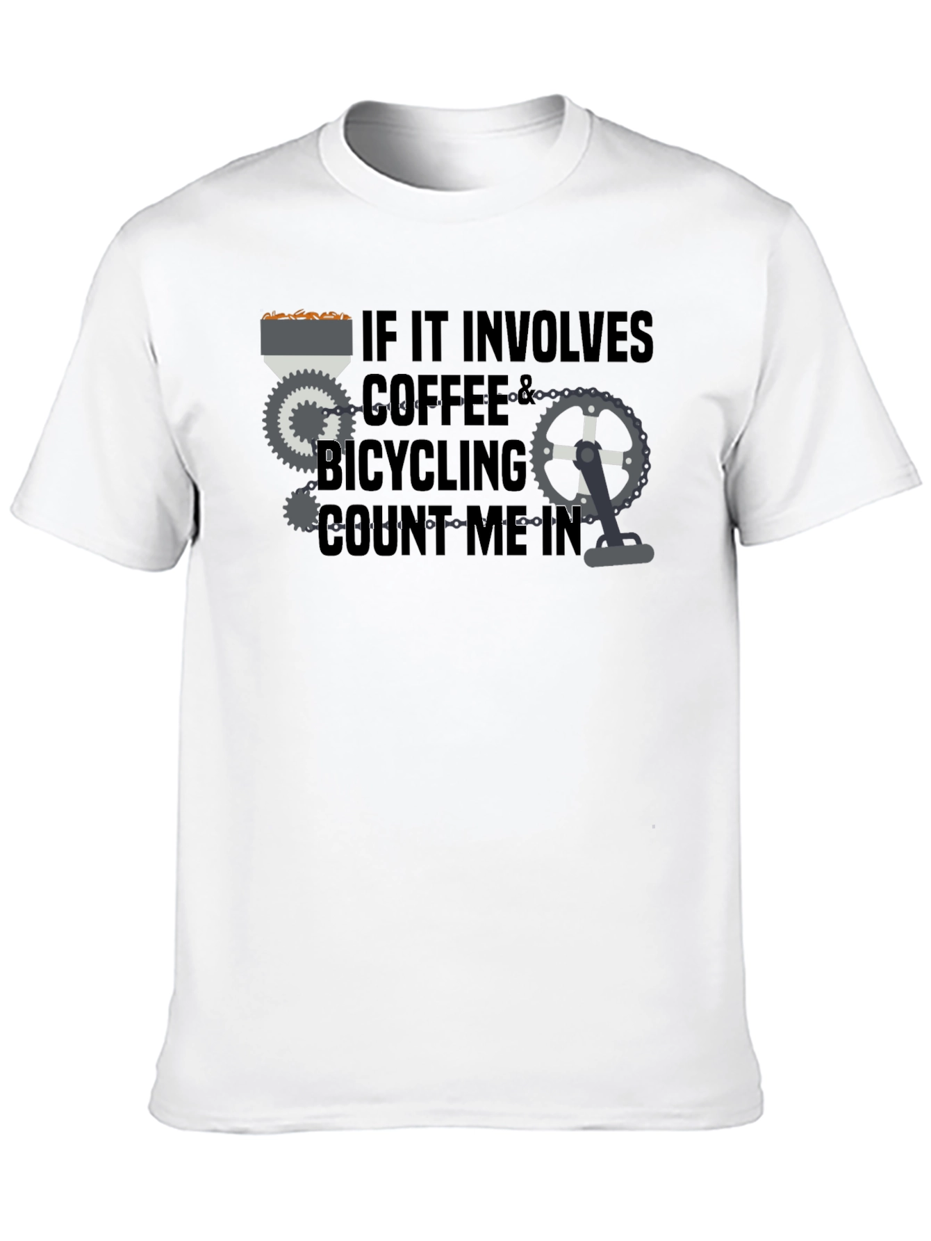 Coffee & Bicycling T-Shirt - Count Me In!