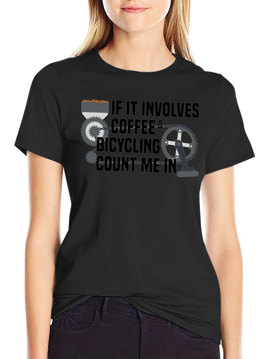 Coffee & Bicycling T-Shirt - Count Me In!