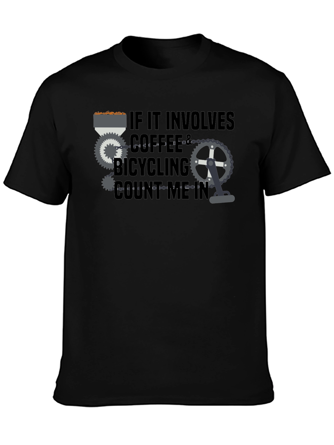 Coffee & Bicycling T-Shirt - Count Me In!