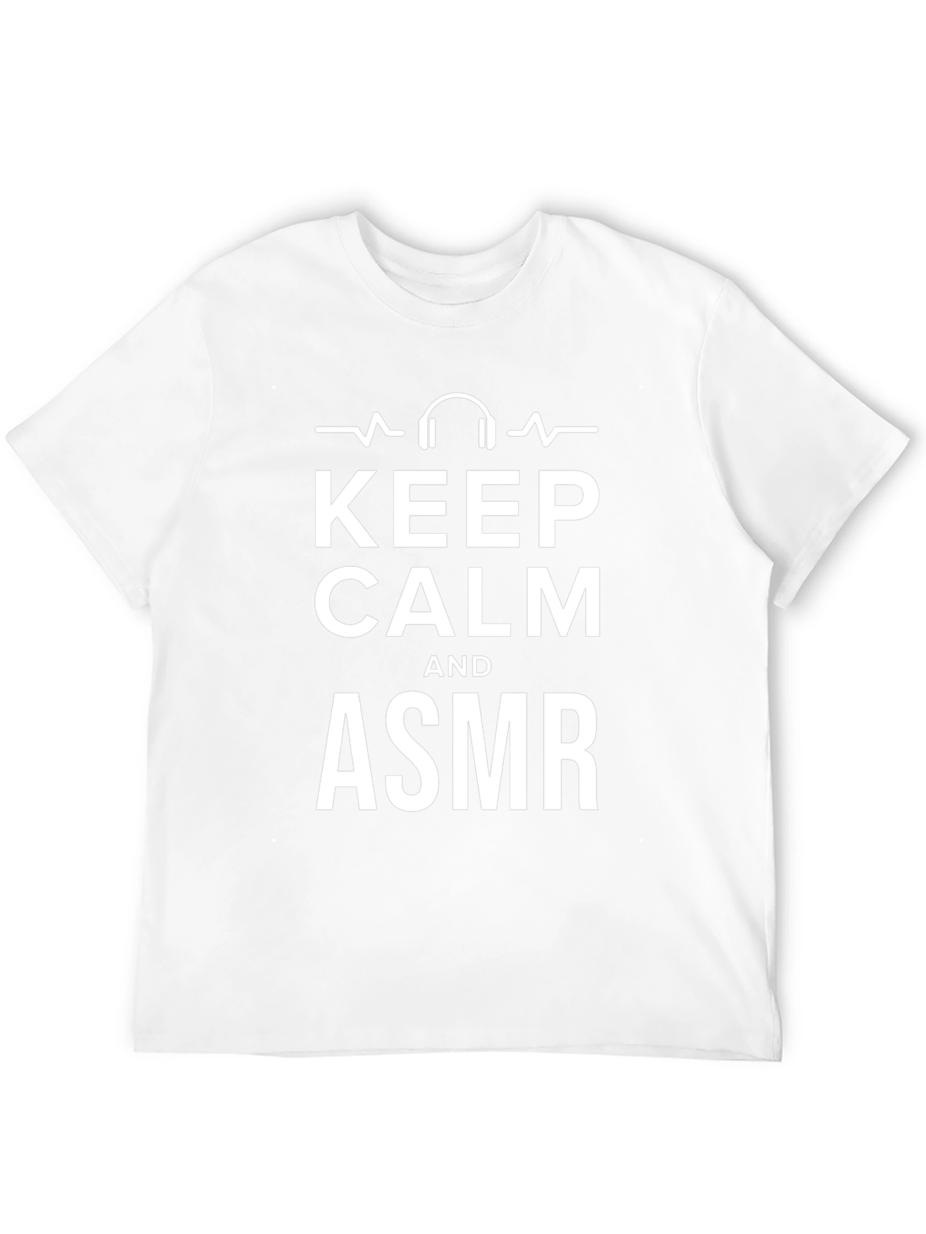Keep Calm and ASMR Black Graphic Tee