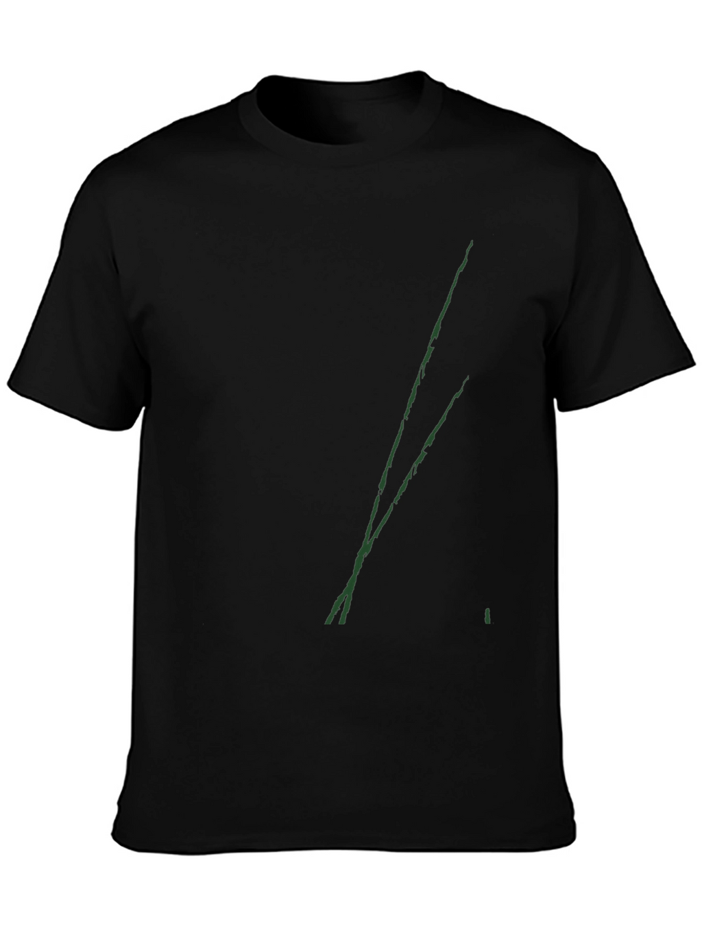 Mens Black Graphic Tee - Abstract Design