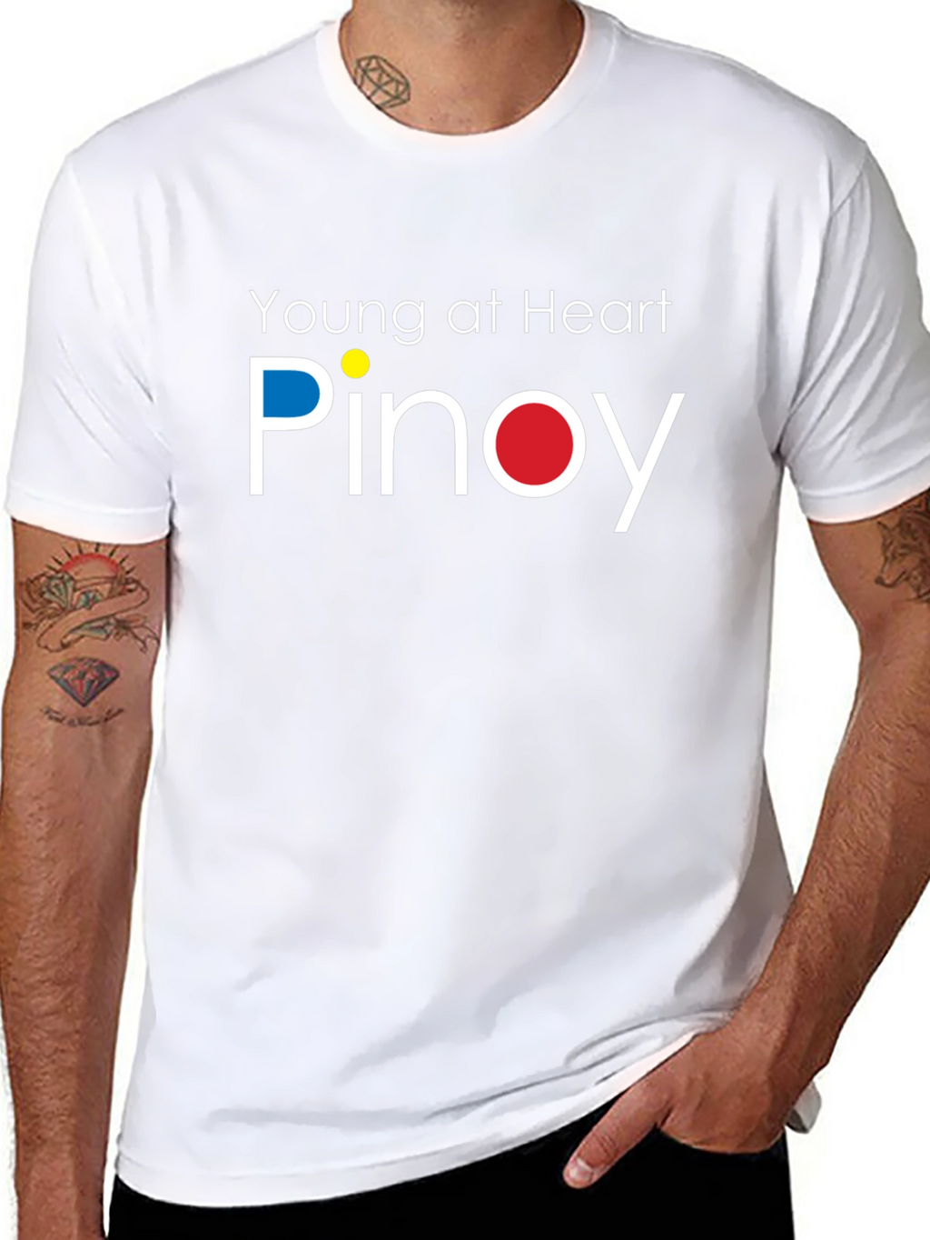 Young at Heart Pinoy Black Tee