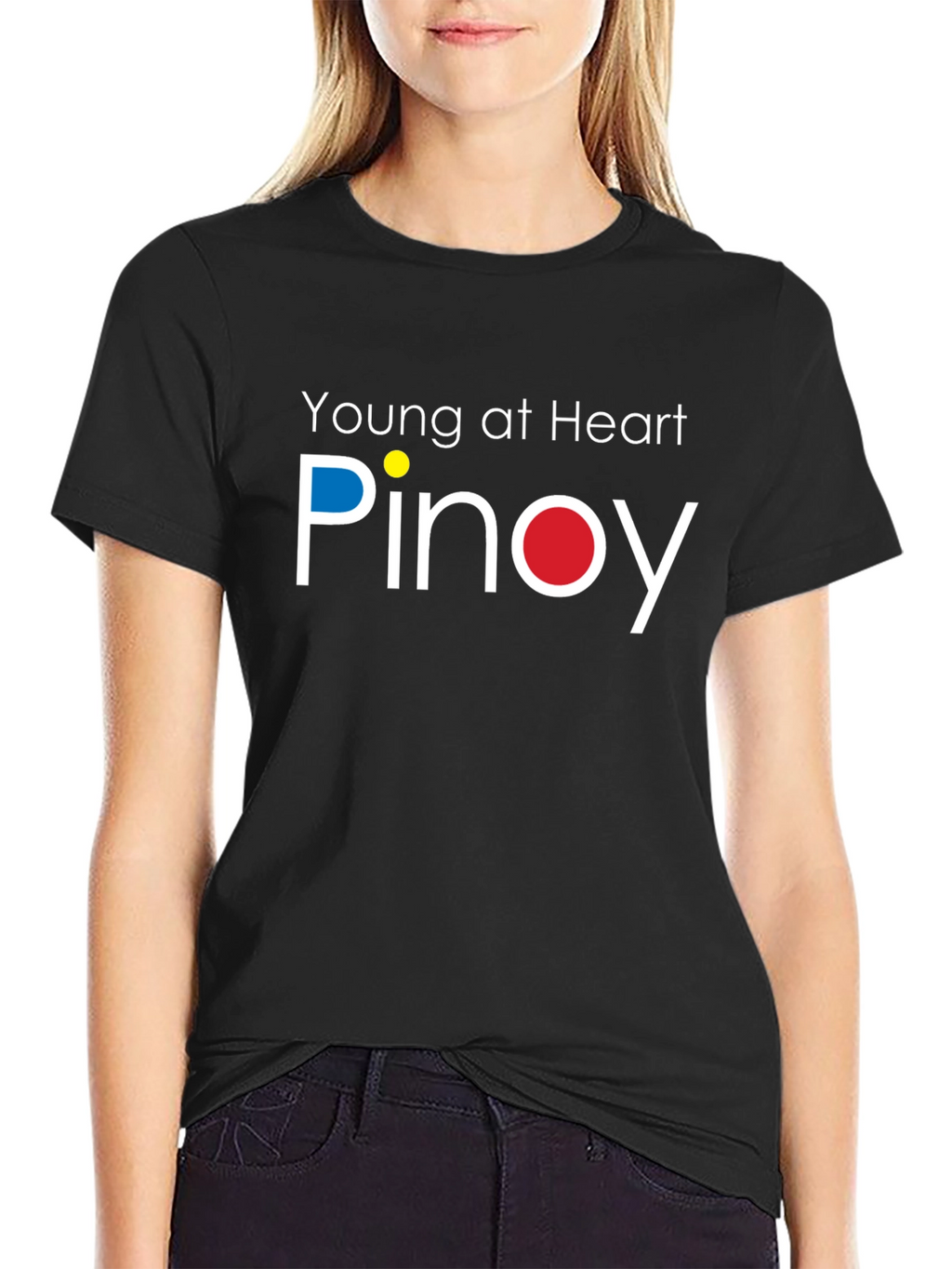 Young at Heart Pinoy Black Tee