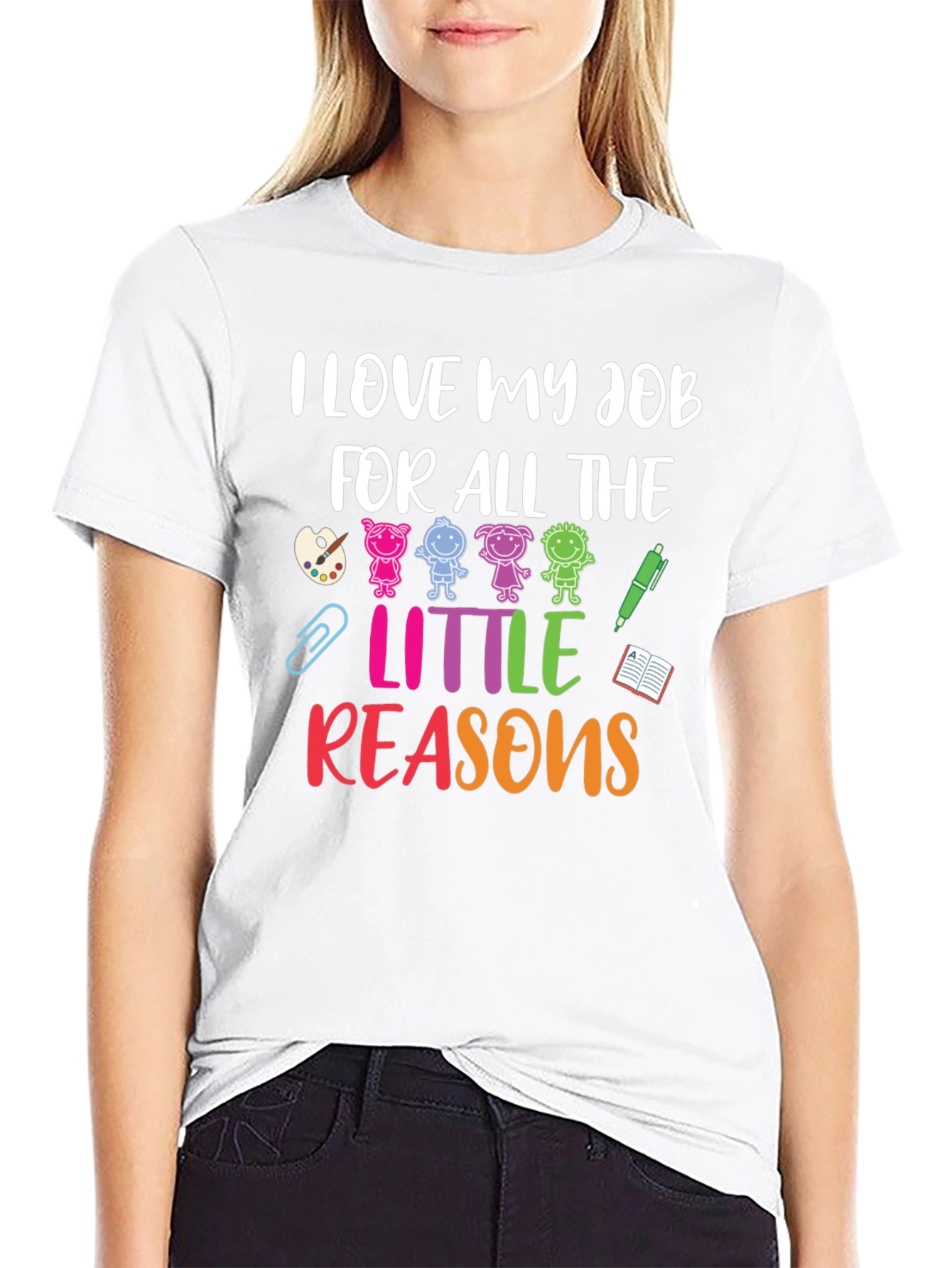 I Love My Job Teacher Graphic T-Shirt