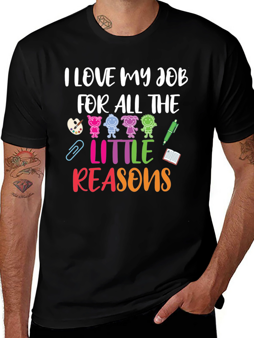 I Love My Job Teacher Graphic T-Shirt