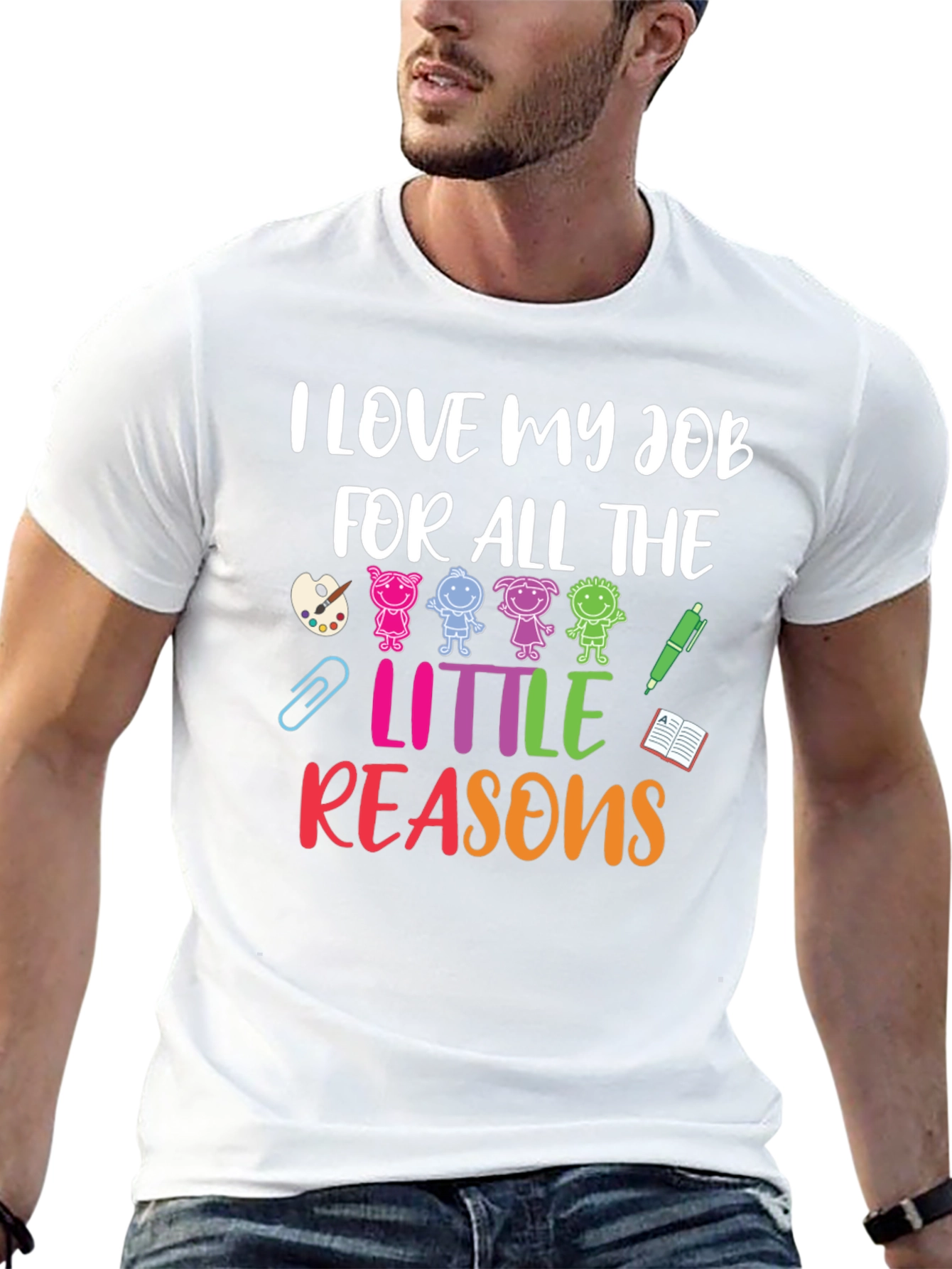 I Love My Job Teacher Graphic T-Shirt