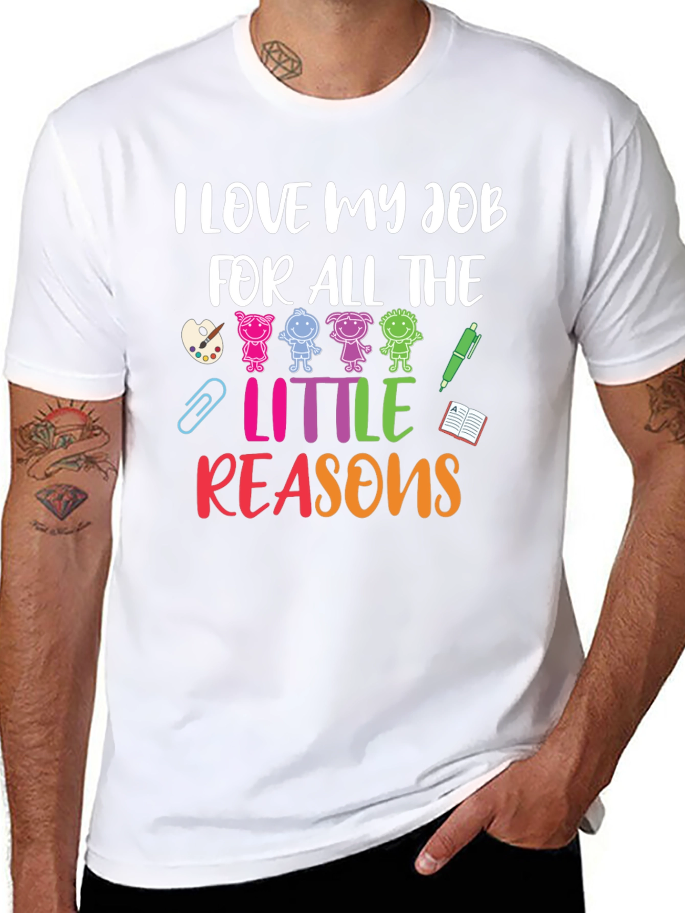 I Love My Job Teacher Graphic T-Shirt
