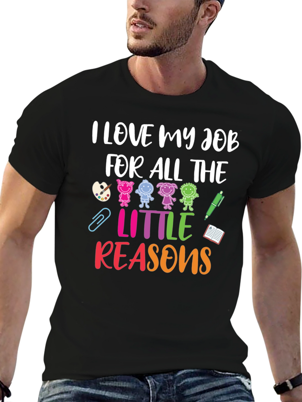 I Love My Job Teacher Graphic T-Shirt