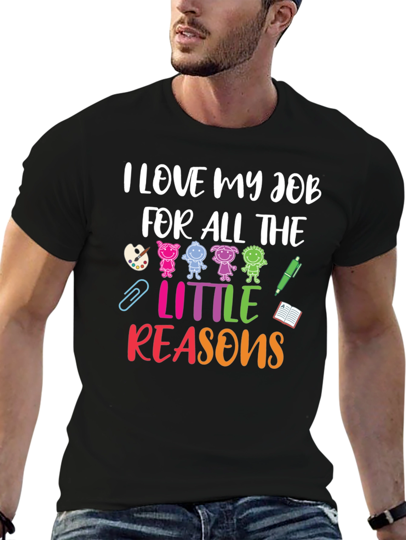 I Love My Job Teacher Graphic T-Shirt