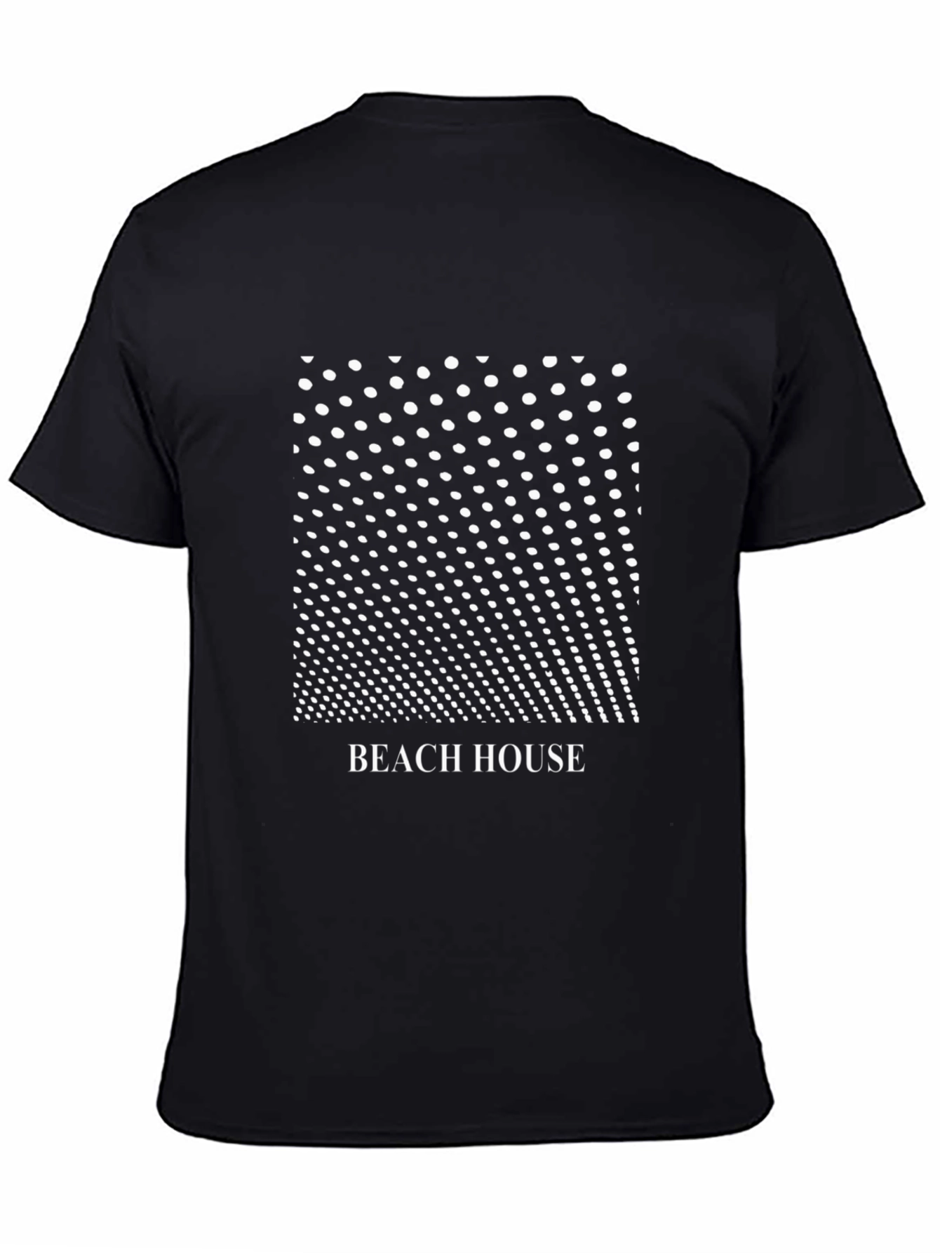 Beach House Graphic Black T-Shirt