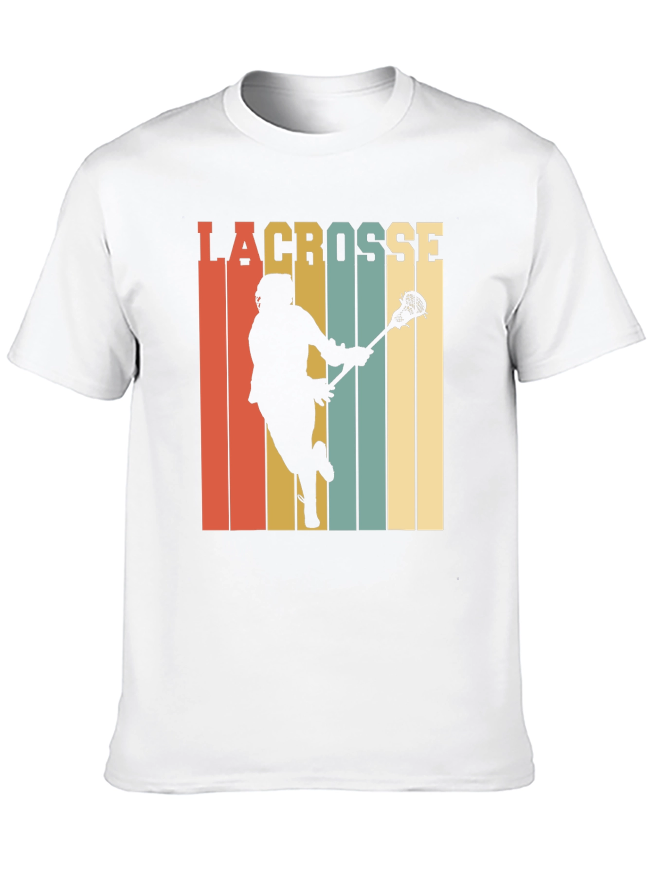 Retro Lacrosse Player Graphic Tee