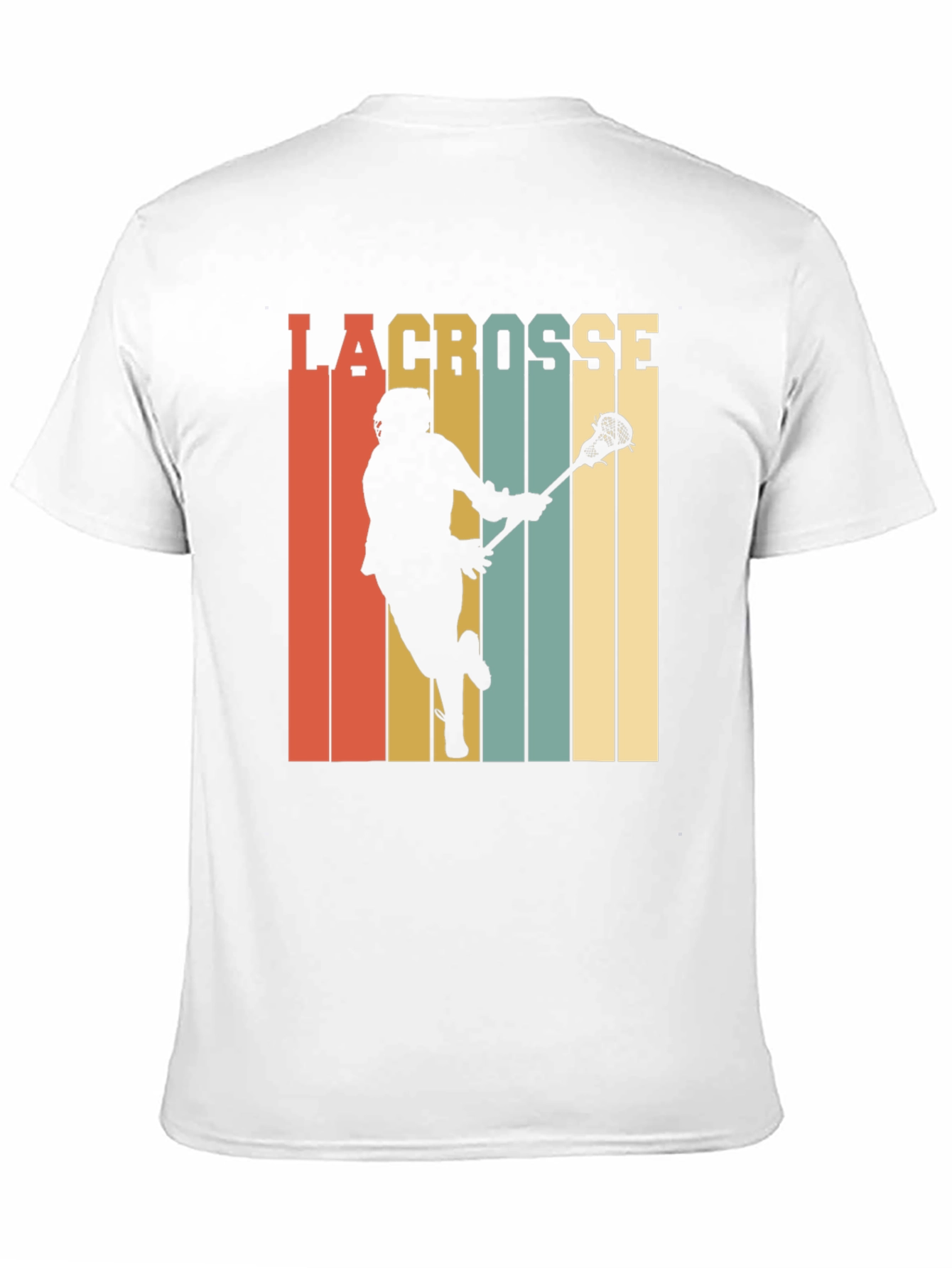 Retro Lacrosse Player Graphic Tee