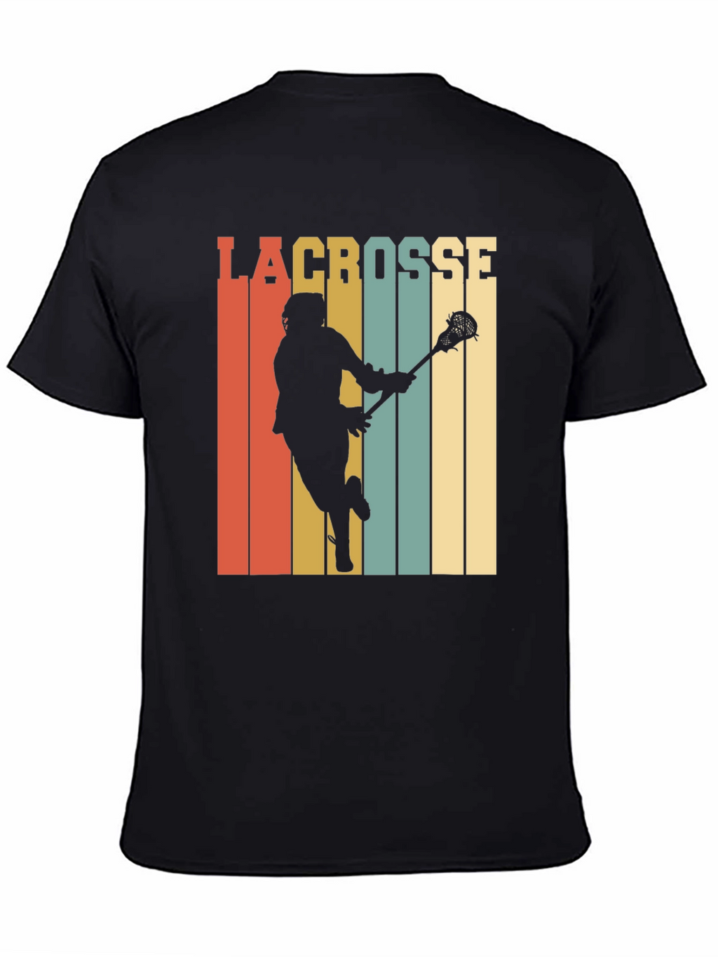 Retro Lacrosse Player Graphic Tee