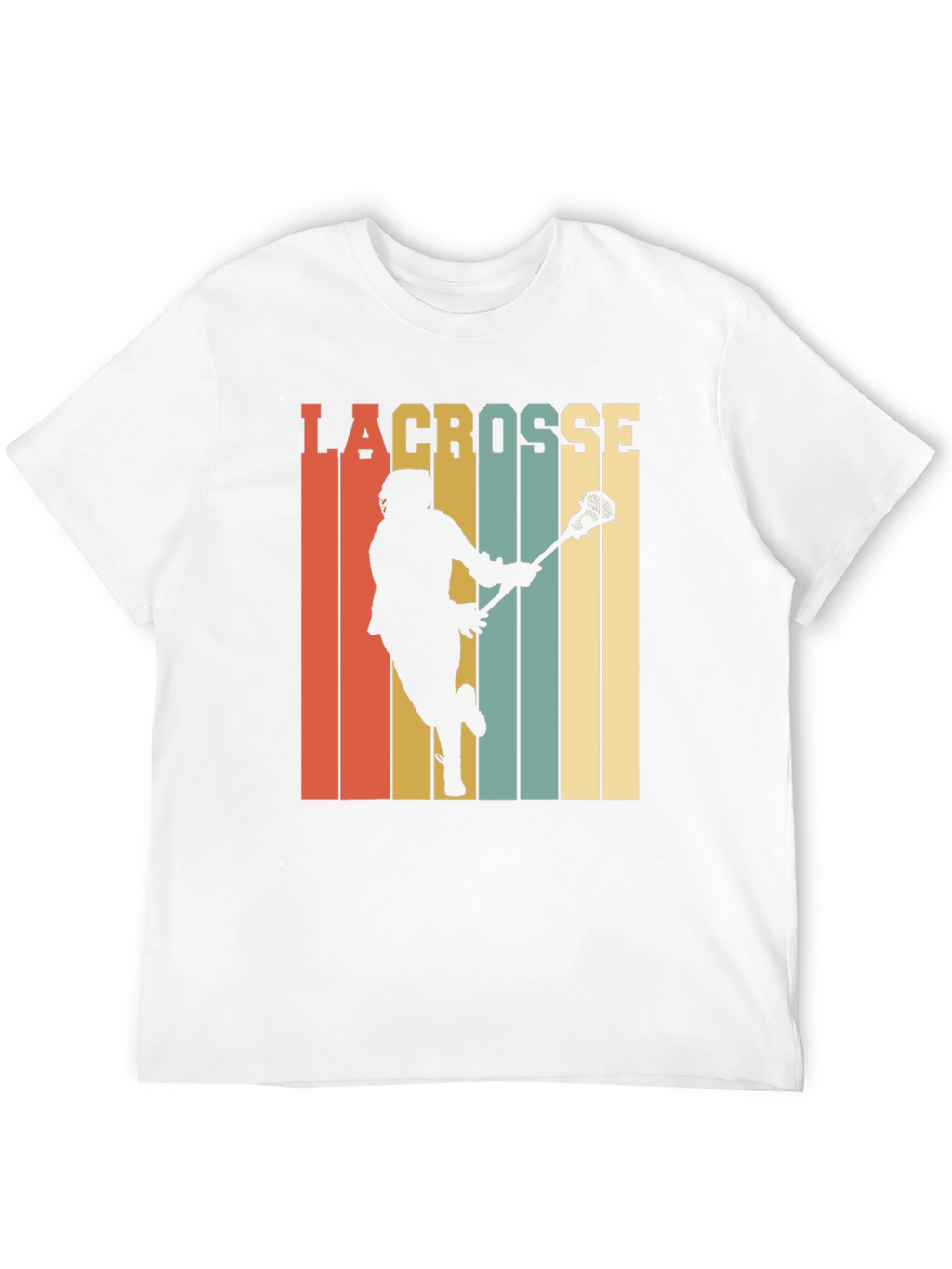 Retro Lacrosse Player Graphic Tee