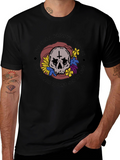 Positive Message Skull Graphic T-Shirt
